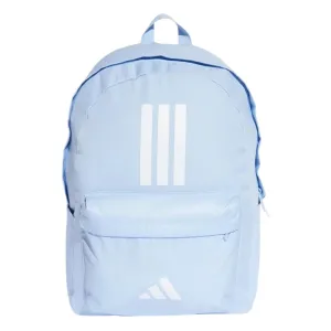 .ADIDAS CLASSIC BACK-TO-SCHOOL 3-STRIPES BACKPACK - BLUE/WHITE - (IS7045) - F