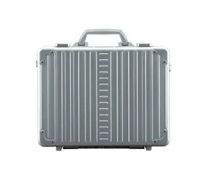 Aleon 15" Business Attache Aluminum Hardside Business Briefcase (Platinum) Sliver