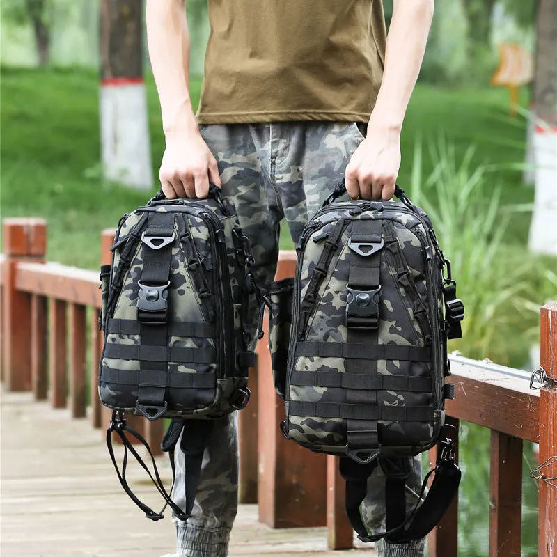 Backpack Men Multi-Functional Outdoor Travel Mountain Climbing Cycling Camouflage Single Shoulder shoulder bag