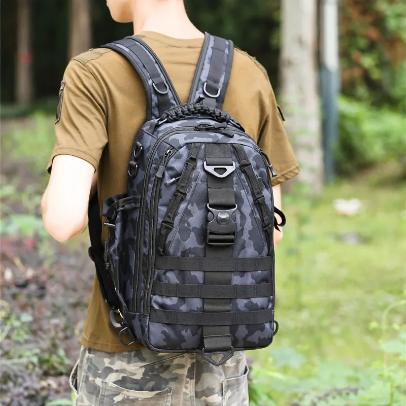 Backpack Men Multi-Functional Outdoor Travel Mountain Climbing Cycling Camouflage Single Shoulder shoulder bag