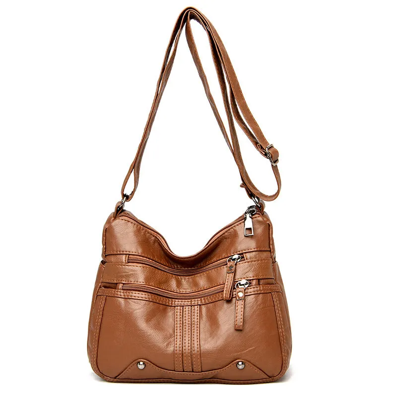 Backpack Shoulder Messenger   for Middle-Aged Casual Ladies   Multi-Compartment Women shoulder bag