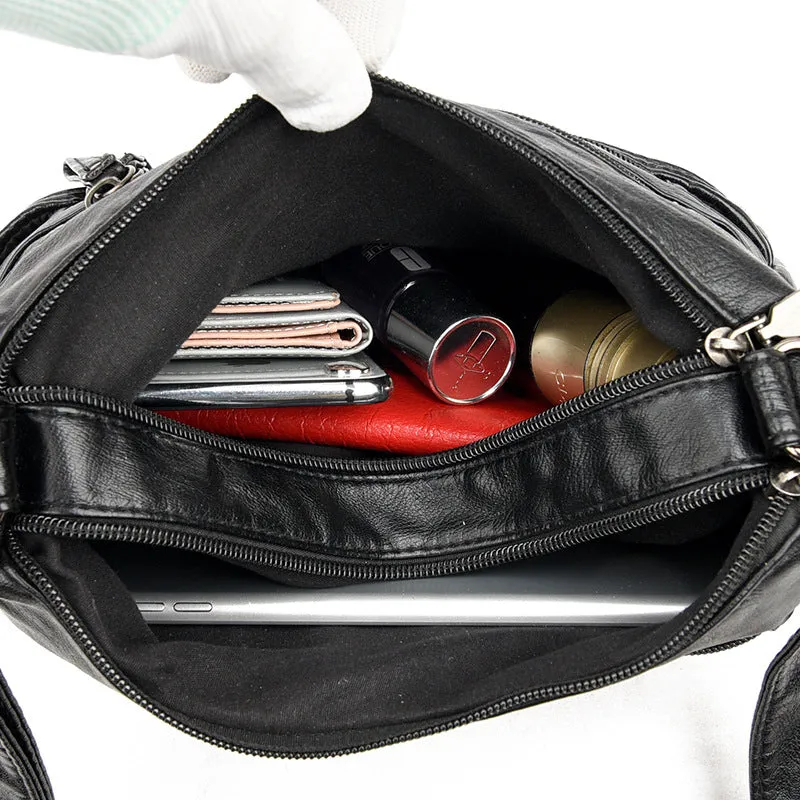 Backpack Shoulder Messenger   for Middle-Aged Casual Ladies   Multi-Compartment Women shoulder bag