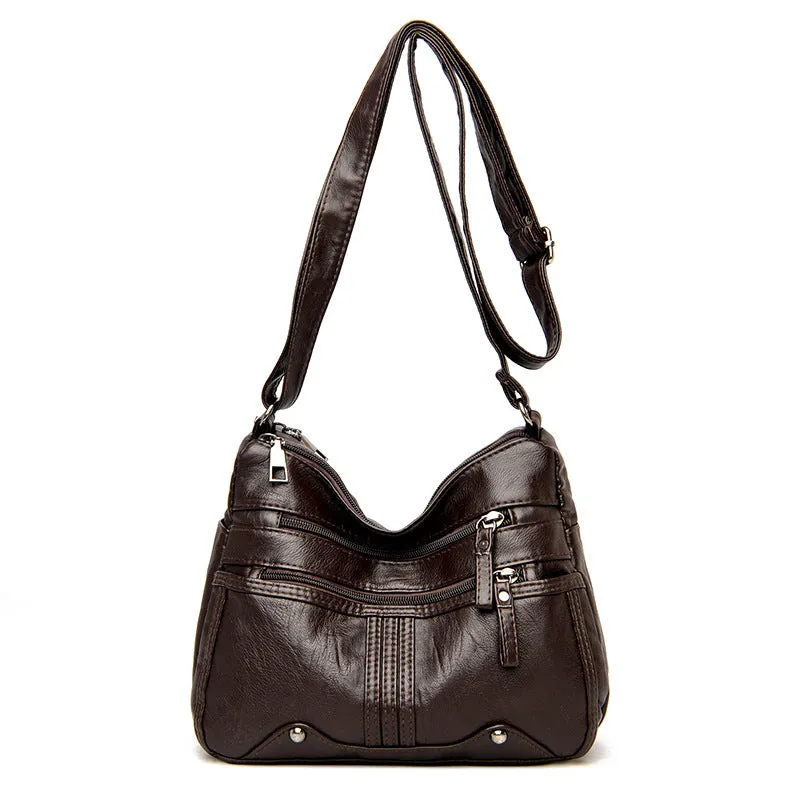 Backpack Shoulder Messenger   for Middle-Aged Casual Ladies   Multi-Compartment Women shoulder bag