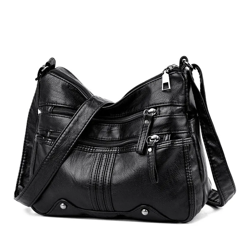 Backpack Shoulder Messenger   for Middle-Aged Casual Ladies   Multi-Compartment Women shoulder bag