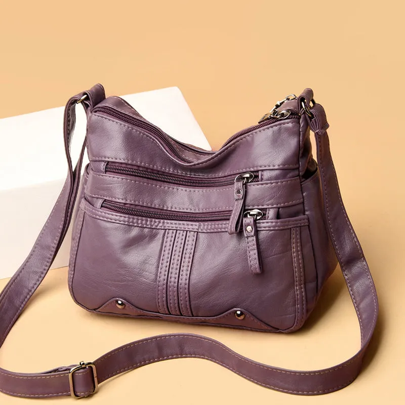 Backpack Shoulder Messenger   for Middle-Aged Casual Ladies   Multi-Compartment Women shoulder bag