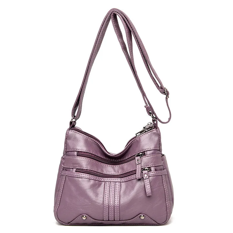 Backpack Shoulder Messenger   for Middle-Aged Casual Ladies   Multi-Compartment Women shoulder bag