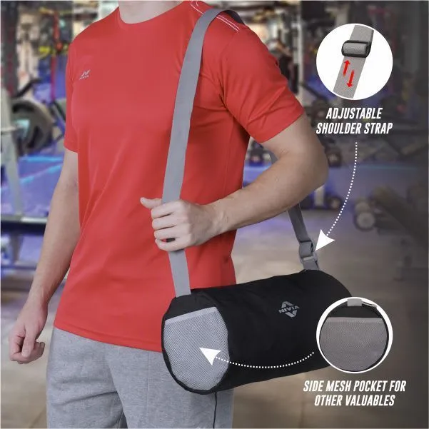 BASIC DUFFEL BAG - BLACK - GREY