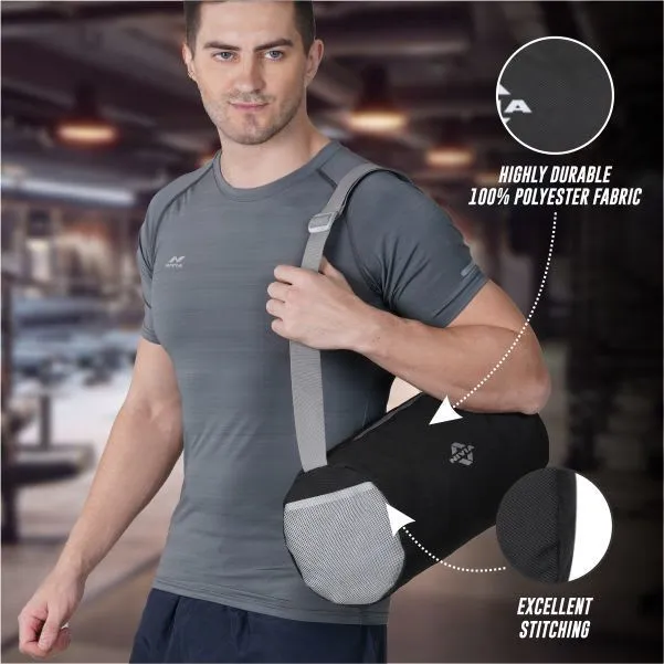 BASIC DUFFEL BAG - BLACK - GREY