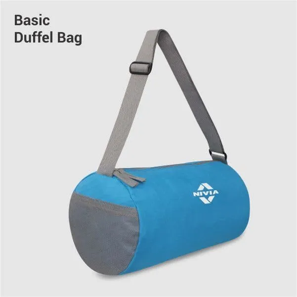 BASIC DUFFEL BAG - SKY BLUE - GREY