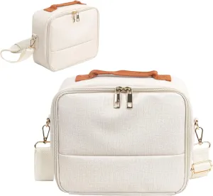 CAIYOULE Universal Portable Protective Bag for Fujifilm Instax Mini 12/11/99/7 /40/Evo/Link2/Liplay/SQ /CP910/1200/1300 and DSLR Cameras fuji Instant Universal Digital Camera Case No Camera-White