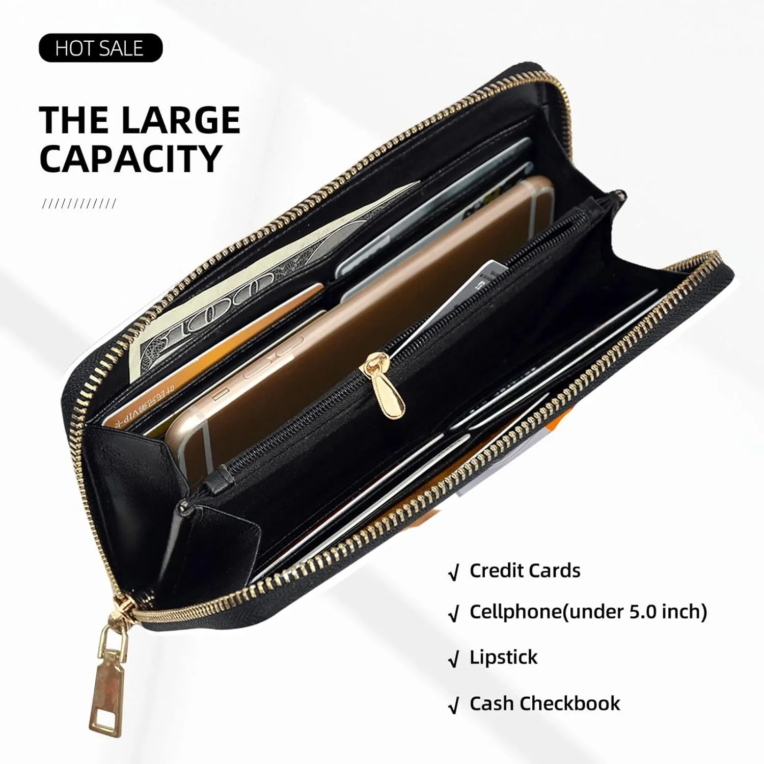 Cartoon Engineering Car Women Travel Wallet With Around Zipper Truck Long Card Holder Handbag Coin Purse Clutch Cell Phone Case