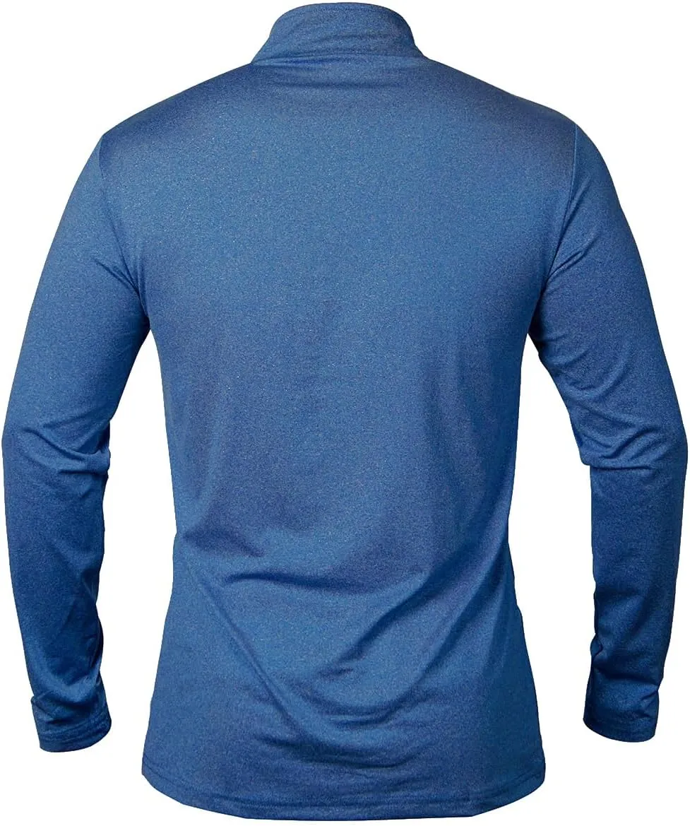 CARWORNIC Men's Long Sleeve Athletic Shirts 1/4 Zip Pullover Quick Dry Active Sports Sweatshirt for Running Workout Gym