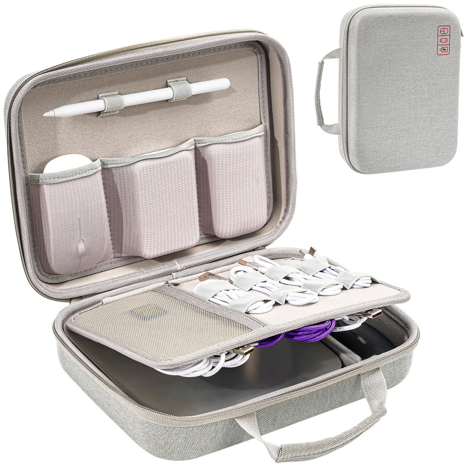 (CASE ONLY) Hard Case Travel Electronic Organizer