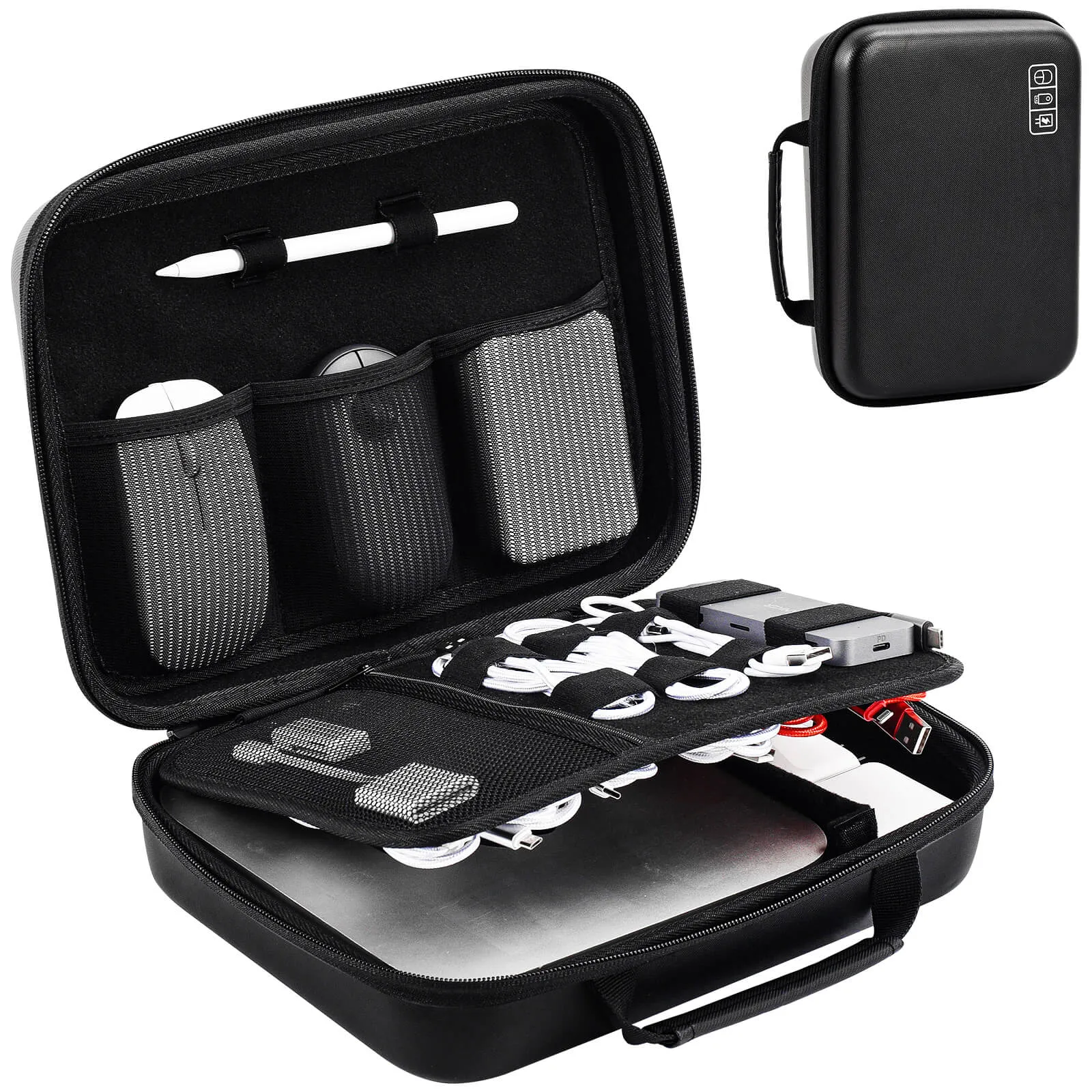 (CASE ONLY) Hard Case Travel Electronic Organizer