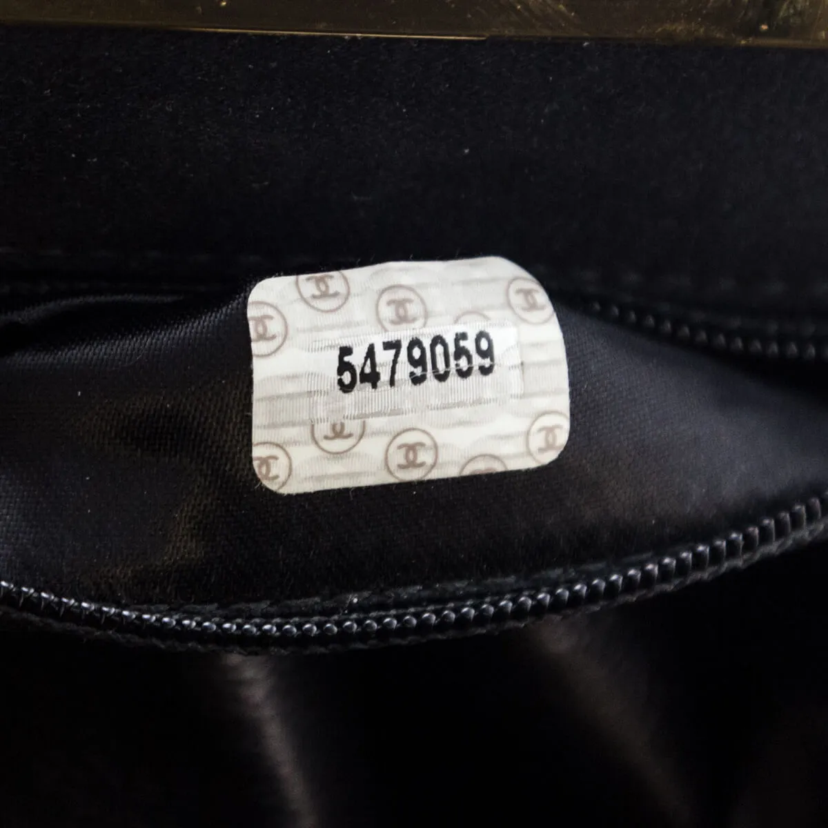 Chanel Black Satin Vintage Quilted Frame Evening Bag