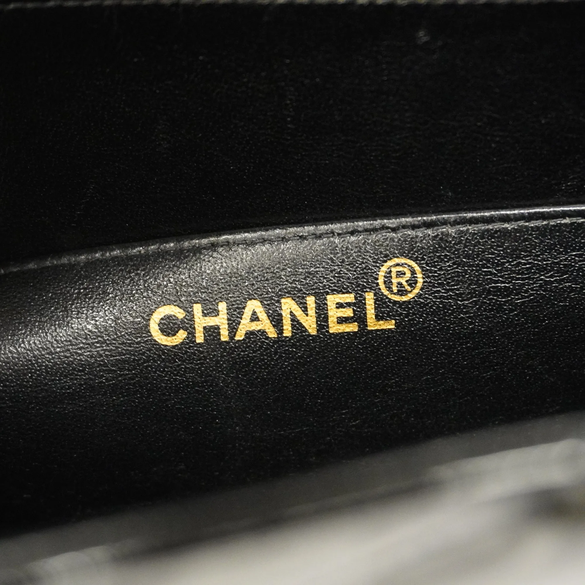 CHANELAuth  Matelasse Business Bag Women's Patent Leather Briefcase Black
