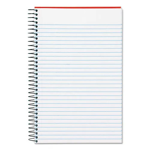Color Notebooks, 1-subject, Narrow Rule, Ruby Red Cover, (100) 8.5 X 5.5 White Sheets