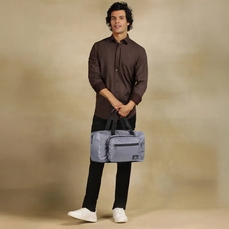 Convertible Travel Duffle Bag - Spacious with Zippered Pockets | Crossbody Sling Bag | 25L | Dark Grey