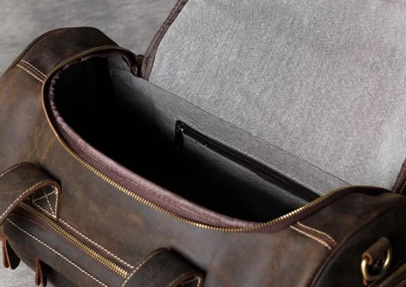 Crazy Horse Leather Holdall Duffel Bag YG1131