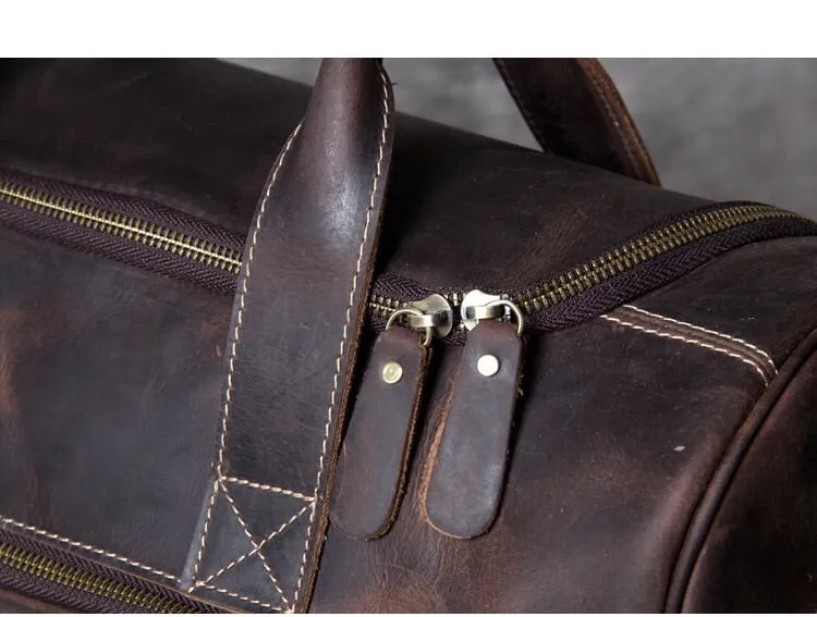 Crazy Horse Leather Holdall Duffel Bag YG1131