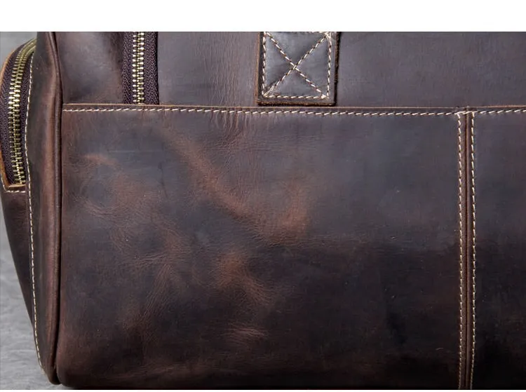 Crazy Horse Leather Holdall Duffel Bag YG1131