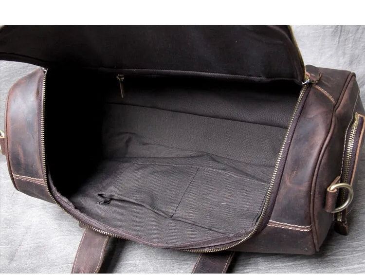 Crazy Horse Leather Holdall Duffel Bag YG1131