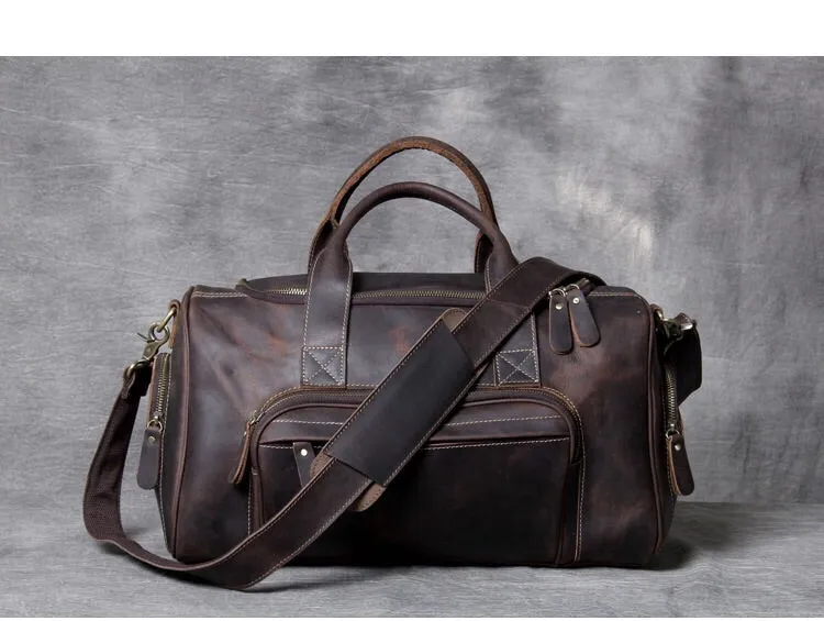 Crazy Horse Leather Holdall Duffel Bag YG1131