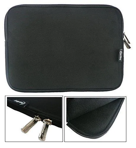 Emartbuy® ( 12.5 - 14 Inch Tablet / Laptop ) Black Water Resistant Neoprene Sleeve With Black Interior for Wacom Intuos Pro Small Graphics Tablet