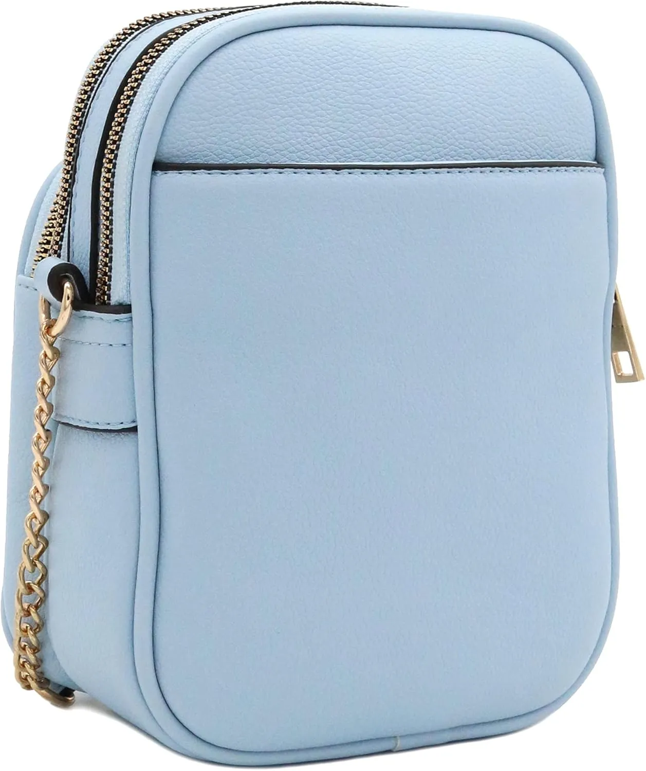 FashionPuzzle Multi Pocket PU Leather Casual Medium Crossbody Bag with Adjustable Strap