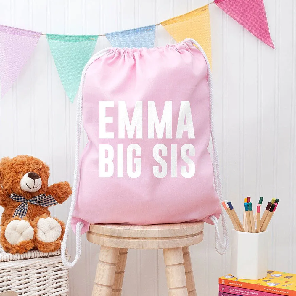 Girl's Personalised Sister Gym Bag