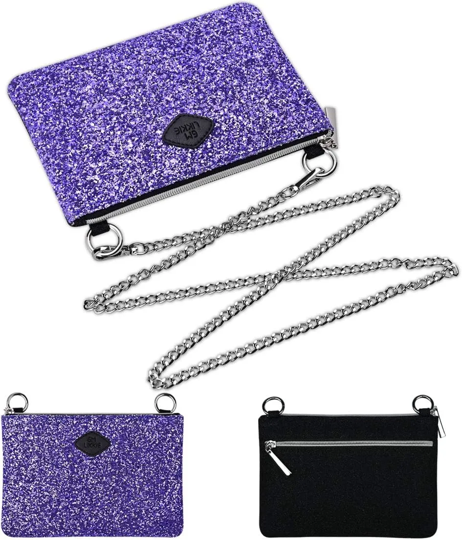 GM LIKKIE Crossbody Clutch Purse for Women, Glitter Evening Bag, Sequin Wedding Handbag for Party