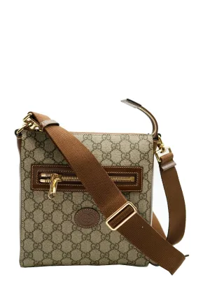 Gucci GG-Supreme leather messenger bag - AWC1965