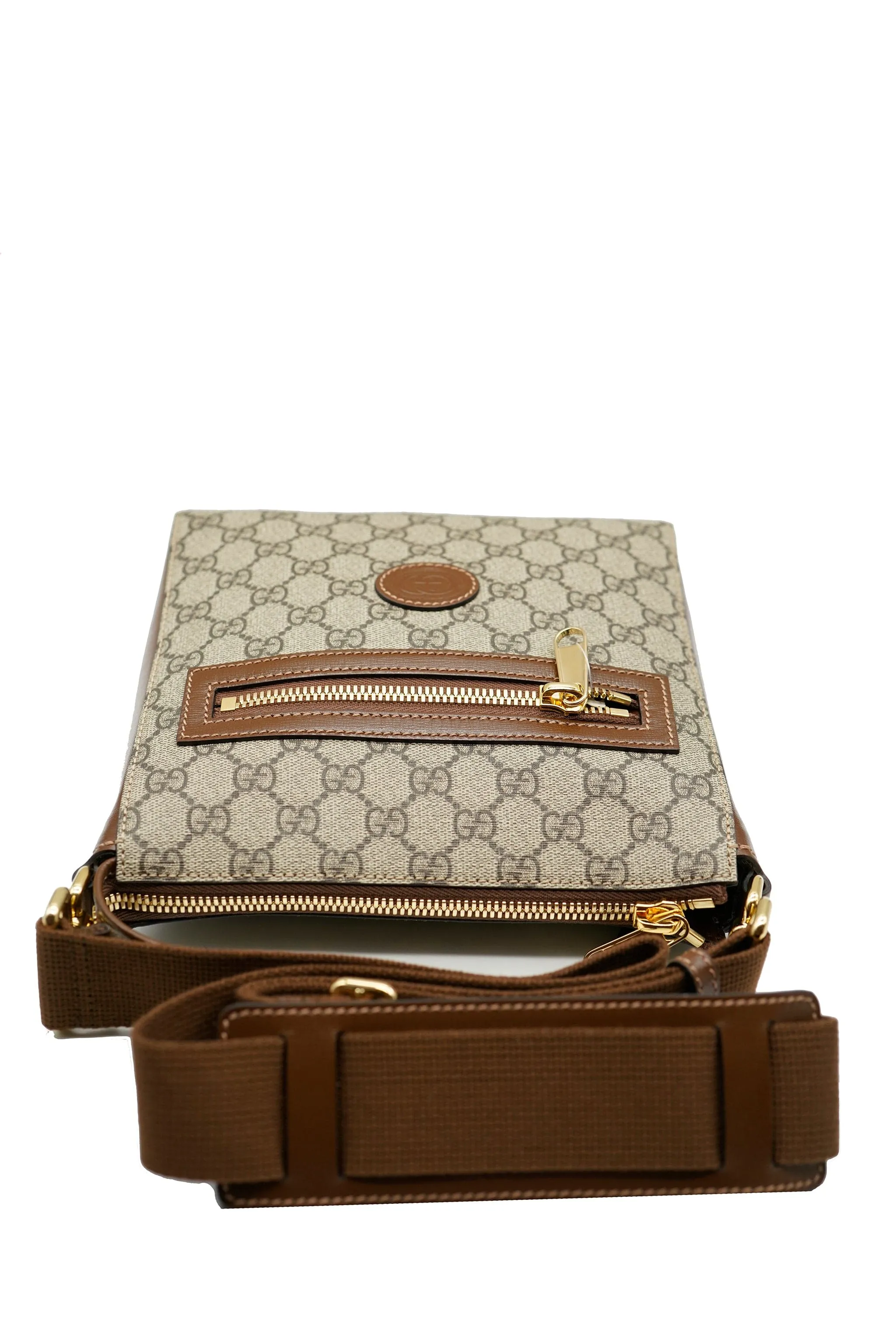 Gucci GG-Supreme leather messenger bag - AWC1965