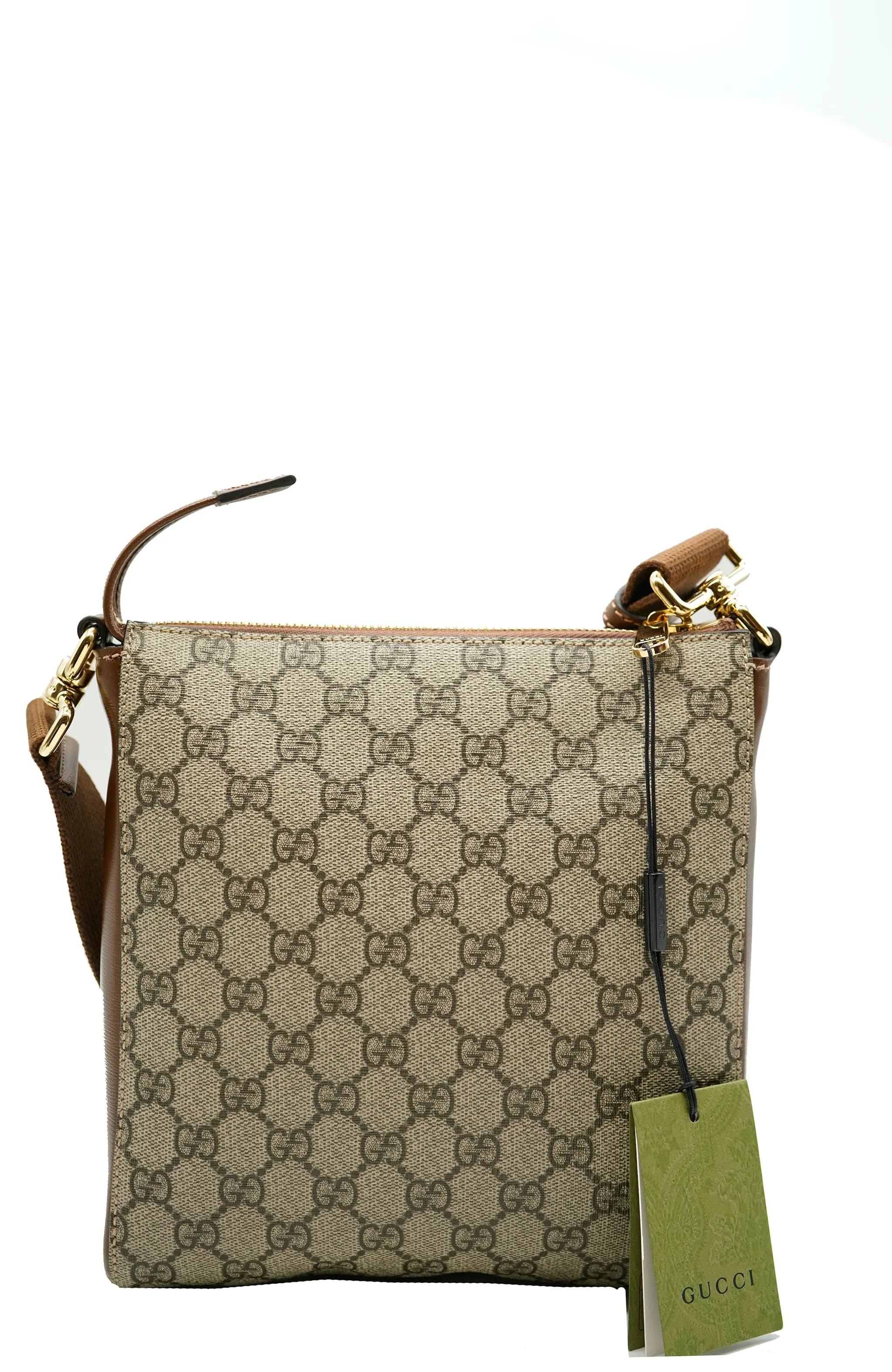 Gucci GG-Supreme leather messenger bag - AWC1965
