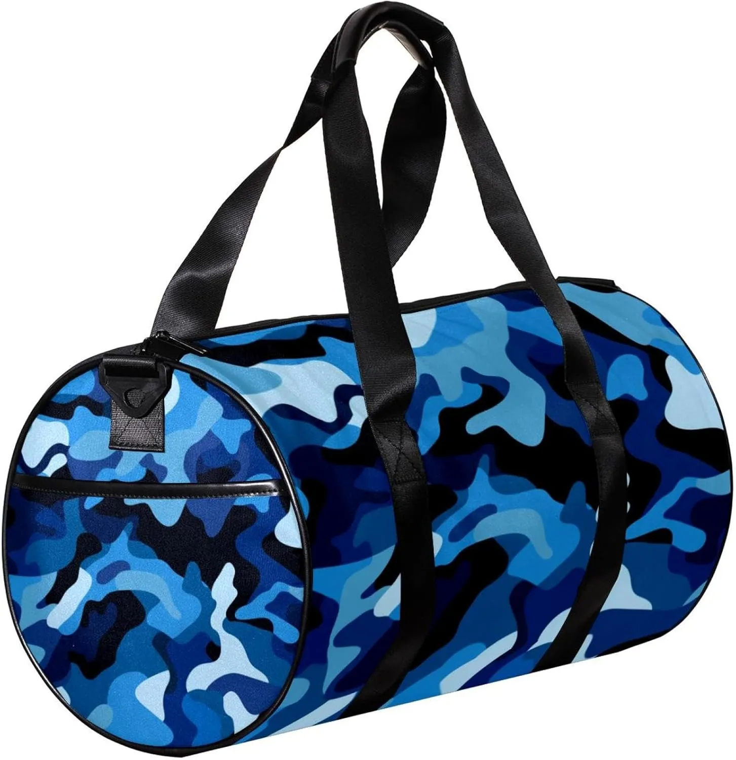 Gym Bags for Women,Duffle Bag for Travel,Classic Blue Sea Camouflage,Gym Bag for Men