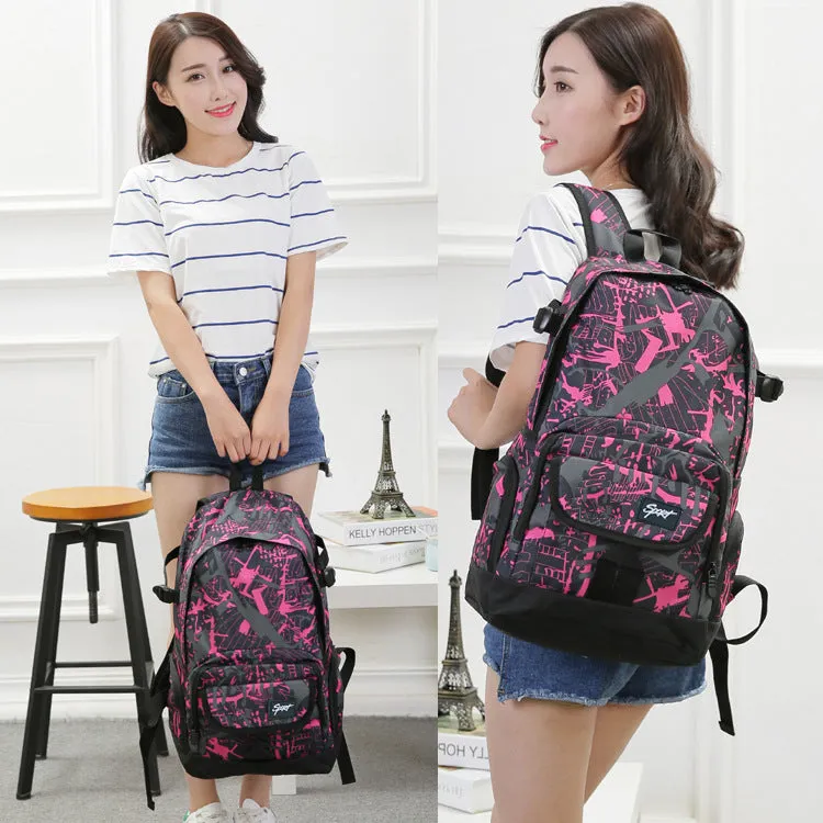 High School Student Schoolbag Men's Large Capacity Waterproof Computer Travel Backpack