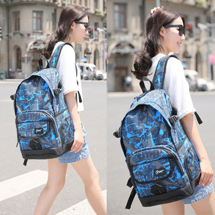 High School Student Schoolbag Men's Large Capacity Waterproof Computer Travel Backpack