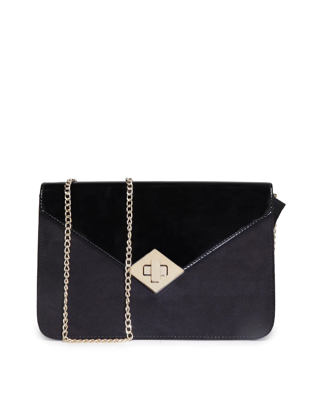 Interlocking Black Sling Bag