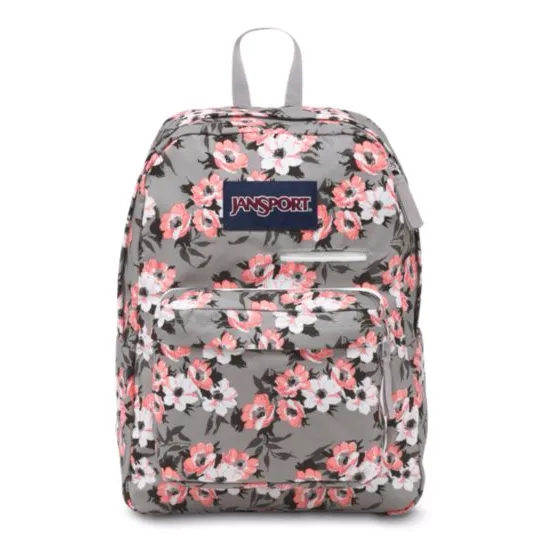 Jansport Digibreak Backpack/Coral Sparkle Pretty Posey