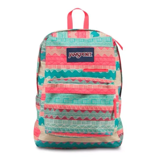 Jansport Digibreak Backpack/Malt Tan Boho Stripe
