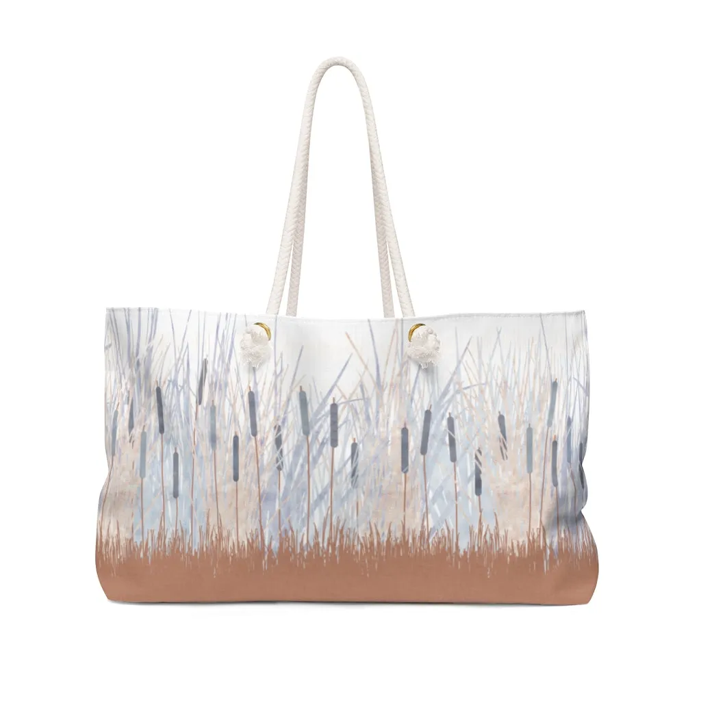 Marsh Weekender Bag in Coral
