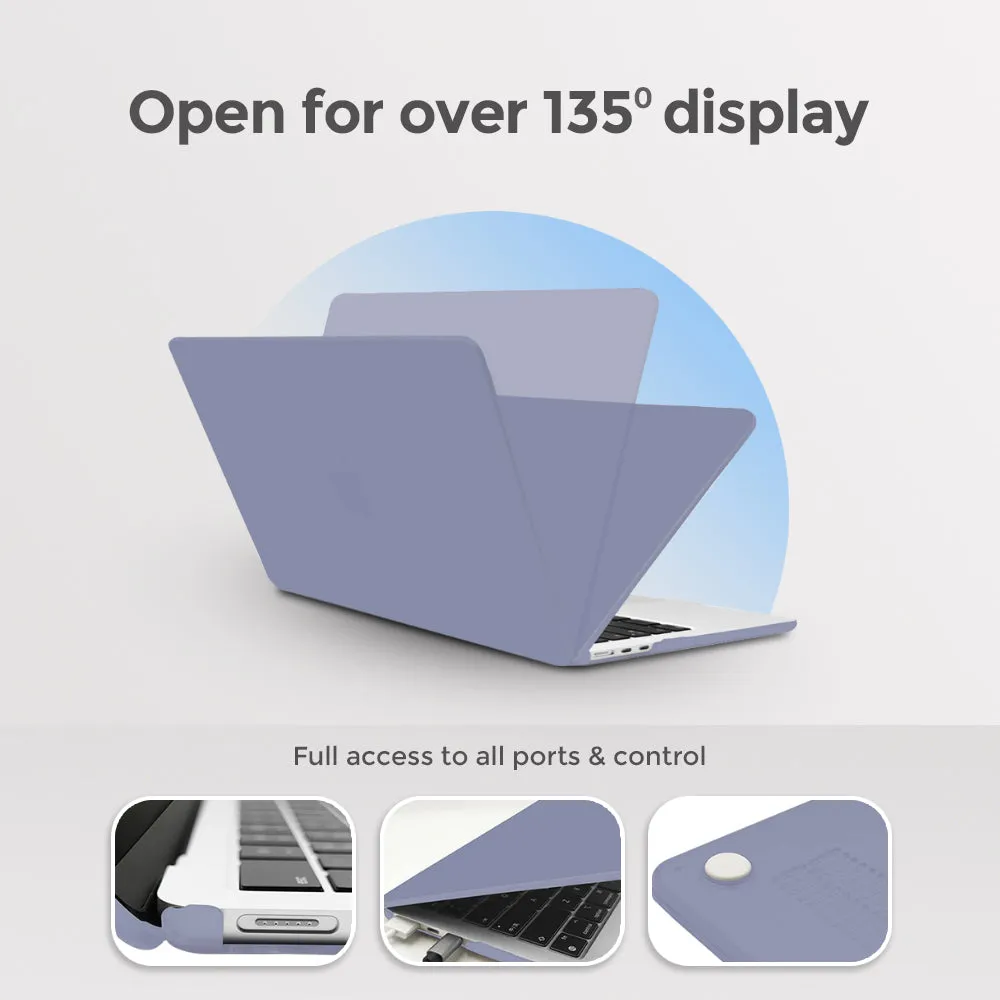 Matte Case Combo | MacBook Pro 14 inch Case 2023 2022 2021 Release M3 A2918 A2992 M2 A2779 M1 A2442 Pro Max Chip | Tranquility Blue
