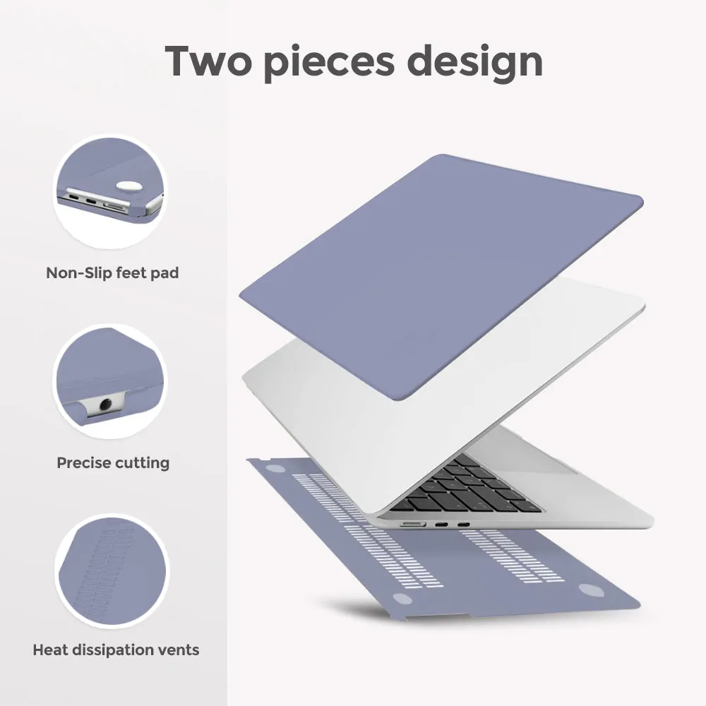 Matte Case Combo | MacBook Pro 14 inch Case 2023 2022 2021 Release M3 A2918 A2992 M2 A2779 M1 A2442 Pro Max Chip | Tranquility Blue