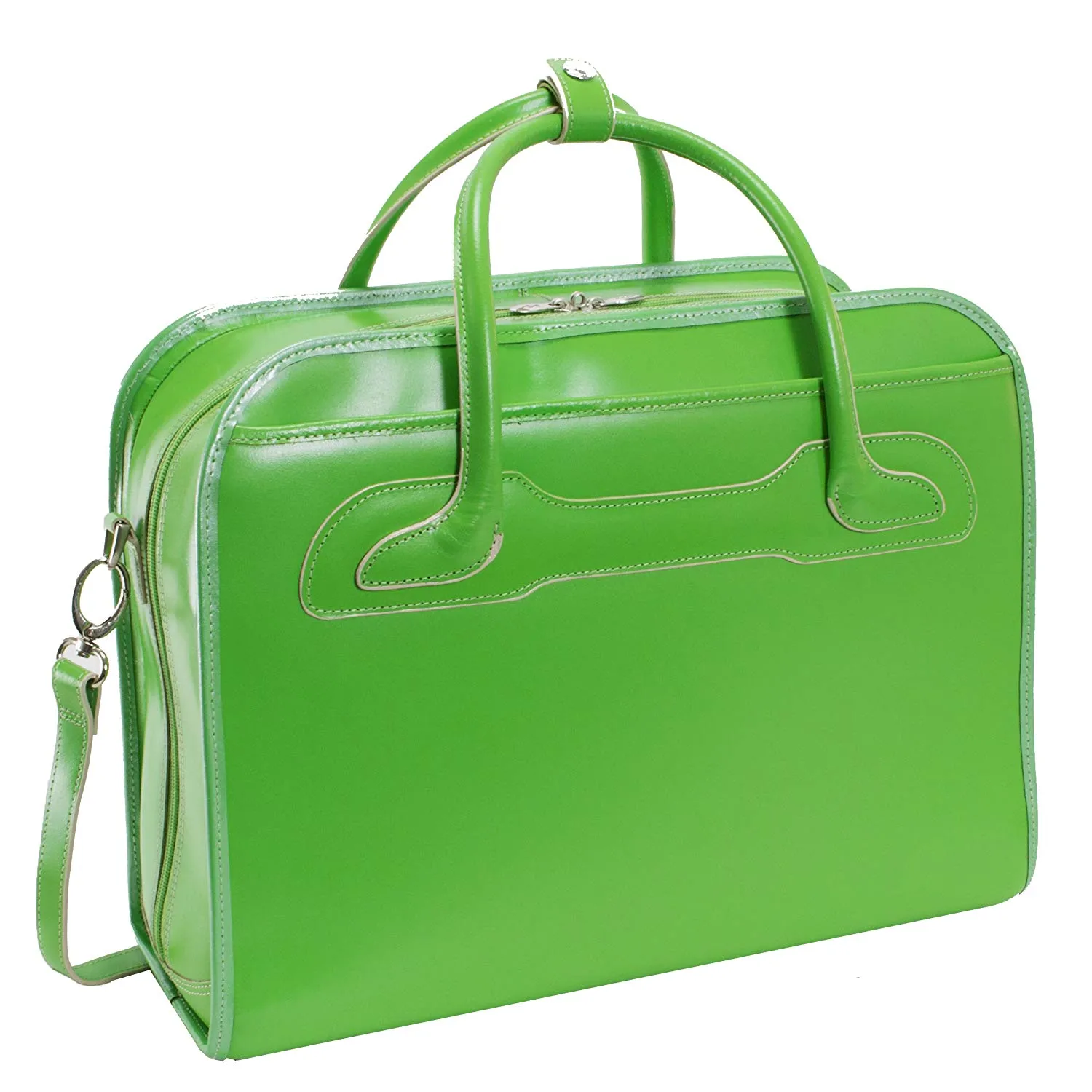 McKlein USA Willowbrook 15.6" Ladies' Leather Wheeled Laptop Briefcase