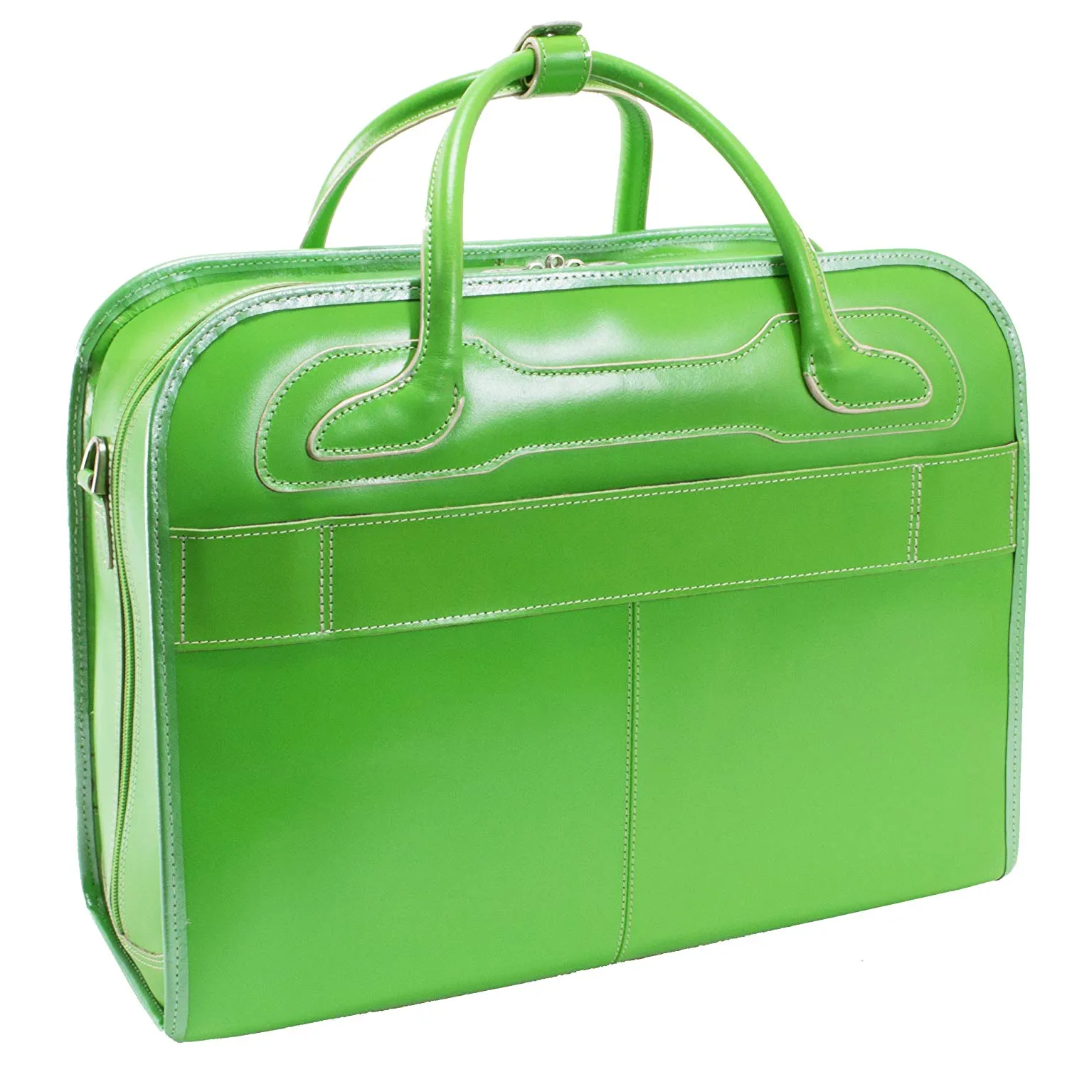 McKlein USA Willowbrook 15.6" Ladies' Leather Wheeled Laptop Briefcase