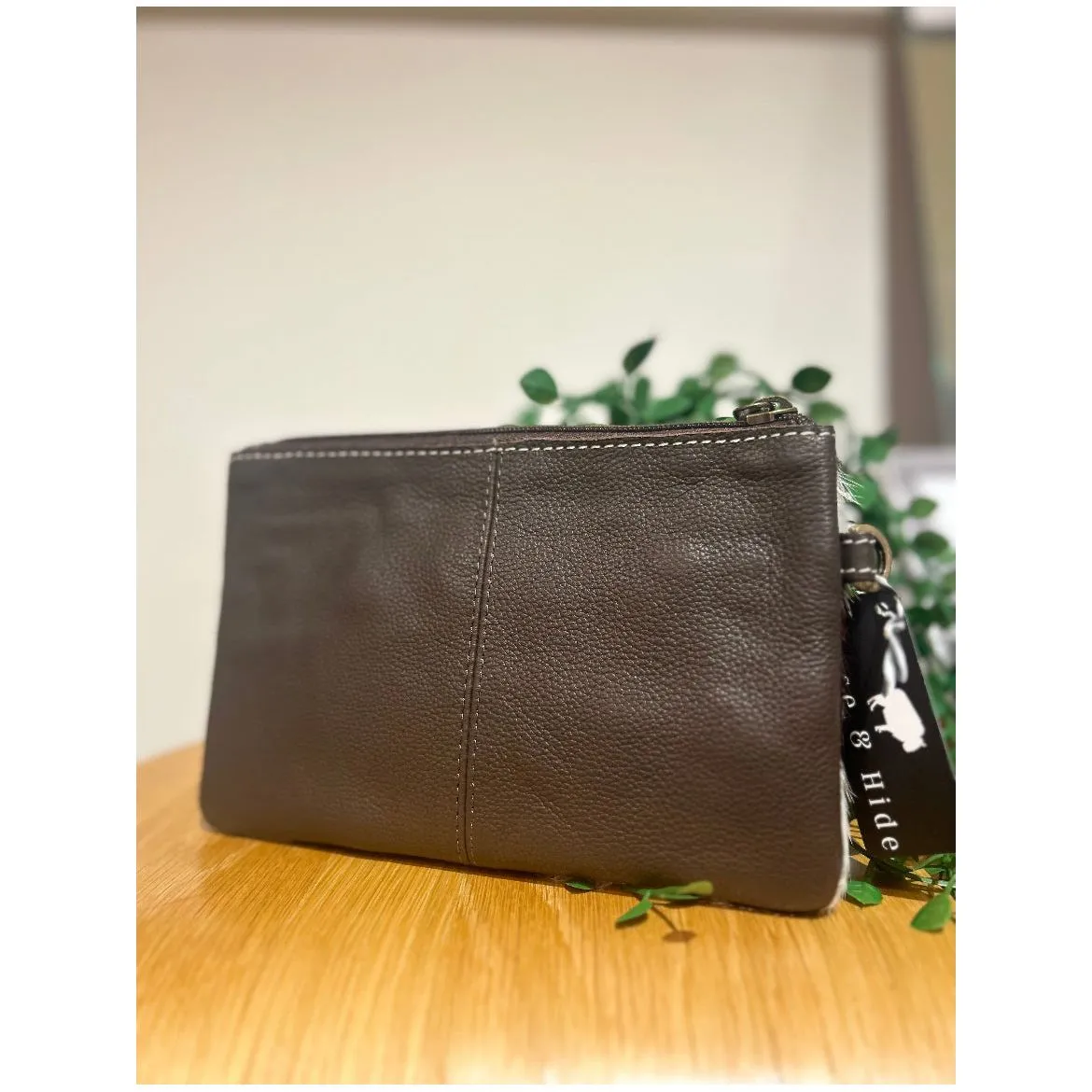 Mia Hide & tooled leather clutch #mia6