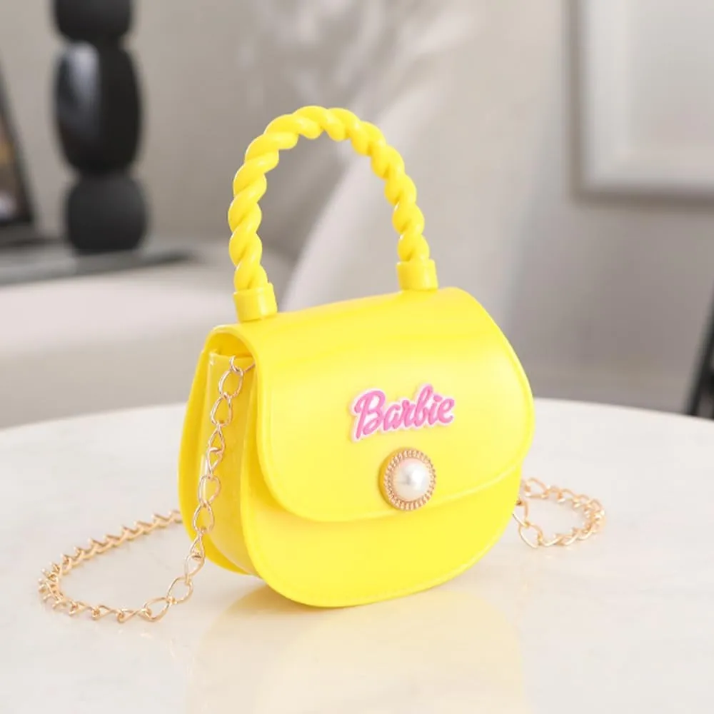 Mini Jelly Purse Handbag Shoulder Bag with Magnetic Button Wallet for Girls