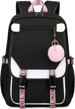 MOONBABY Girls Backpack School Bookbag for Teens Large Capacity Aesthetics Bags for Middle High School