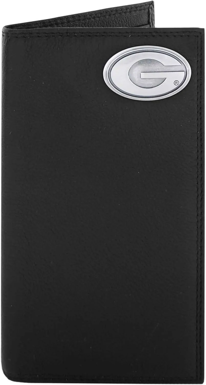 NCAA Georgia Bulldogs Pebble Grain Leather Roper Concho Wallet