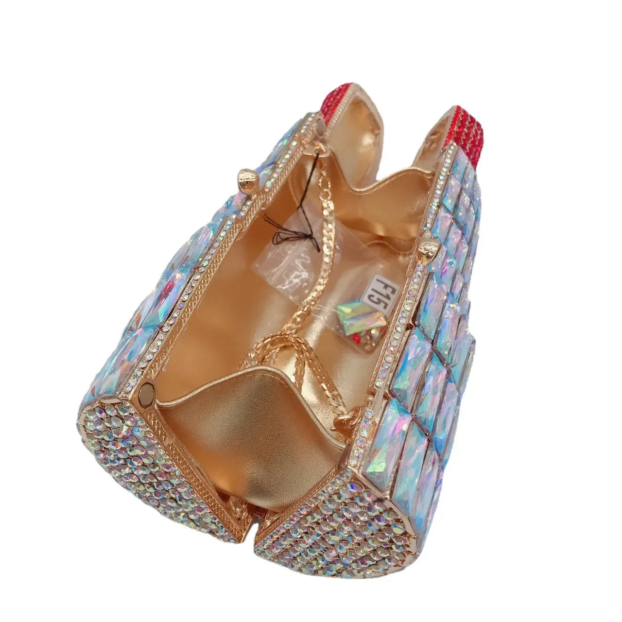 NEW Lipstick Shaped Crystal Purses - Luxury Diamond Clutch Bags
